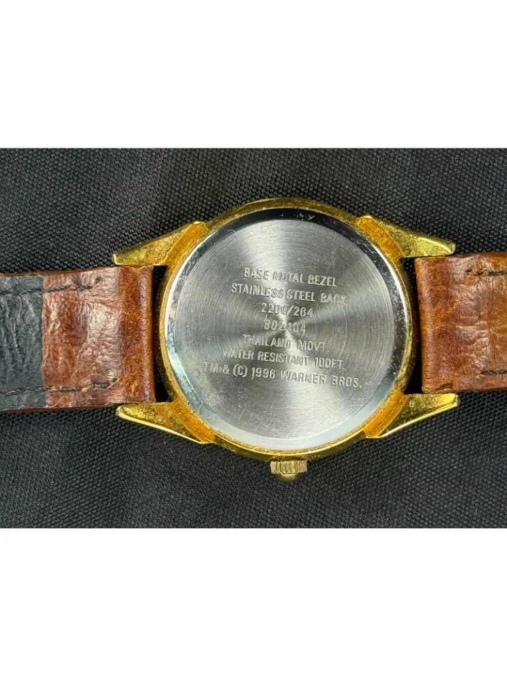 Vintage Armitron Tweety Bird & Sylvester Watch‎ Looney Tunes Leather New Battery
